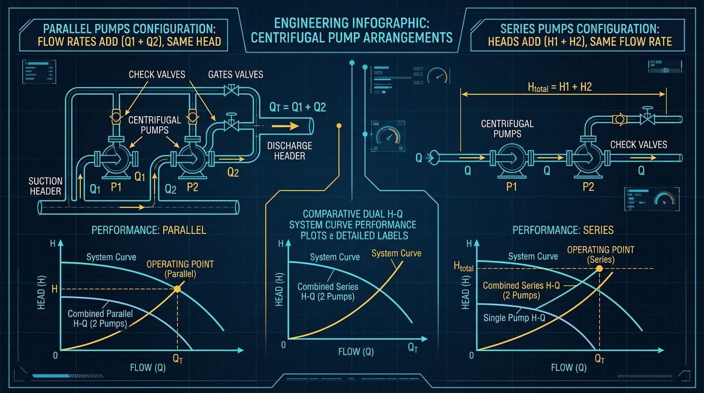 Parallel vs. Series Pump Configurations: Combining System Head Curves & Avoiding Pitfalls